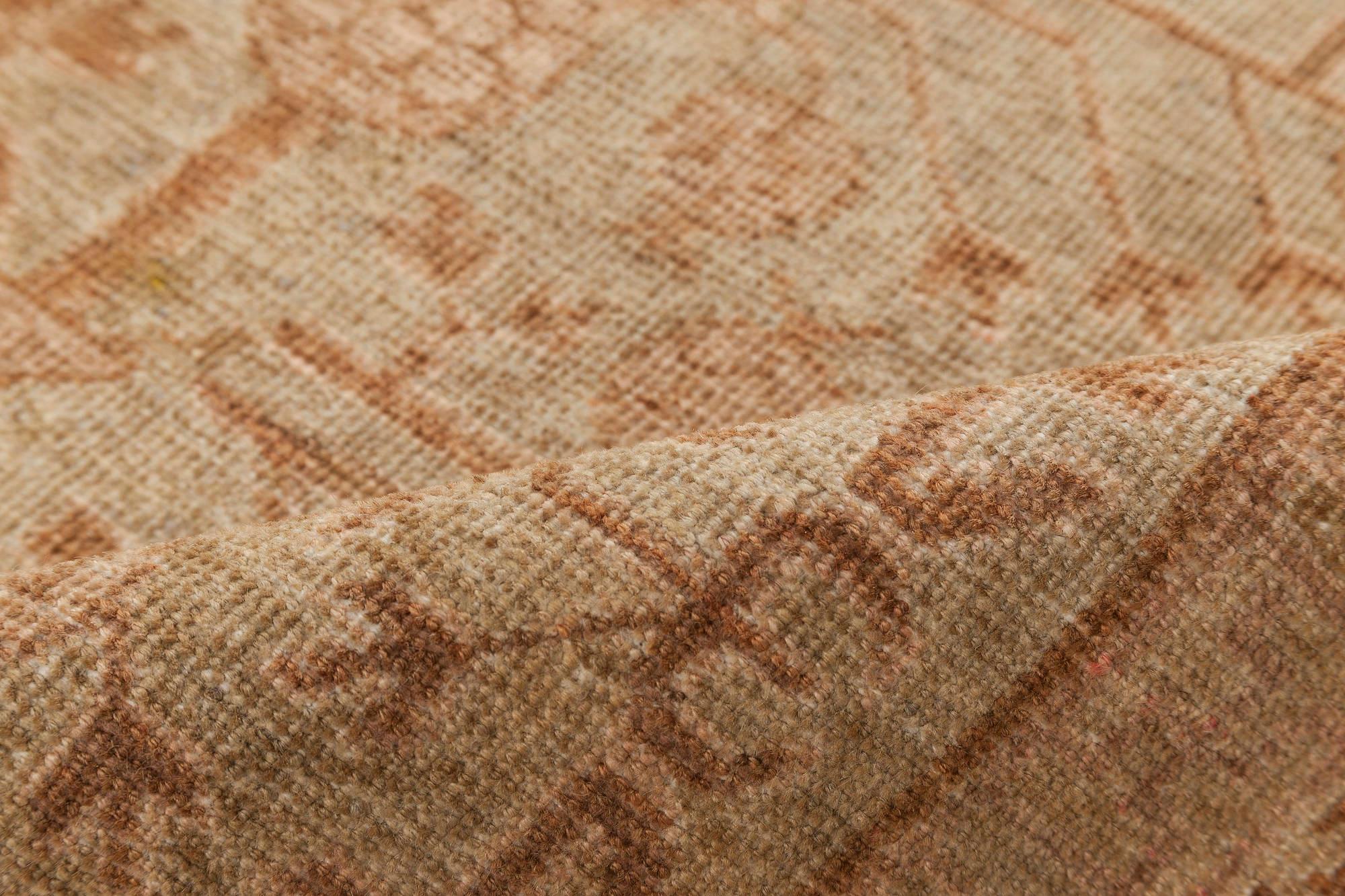 One-of-a-kind Samarkand botanic handmade wool rug
Size: 5'9