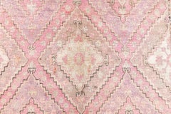 Vintage Samarkand Rug – Vibrant Pink Geometric Elegance, Doris Leslie Blau