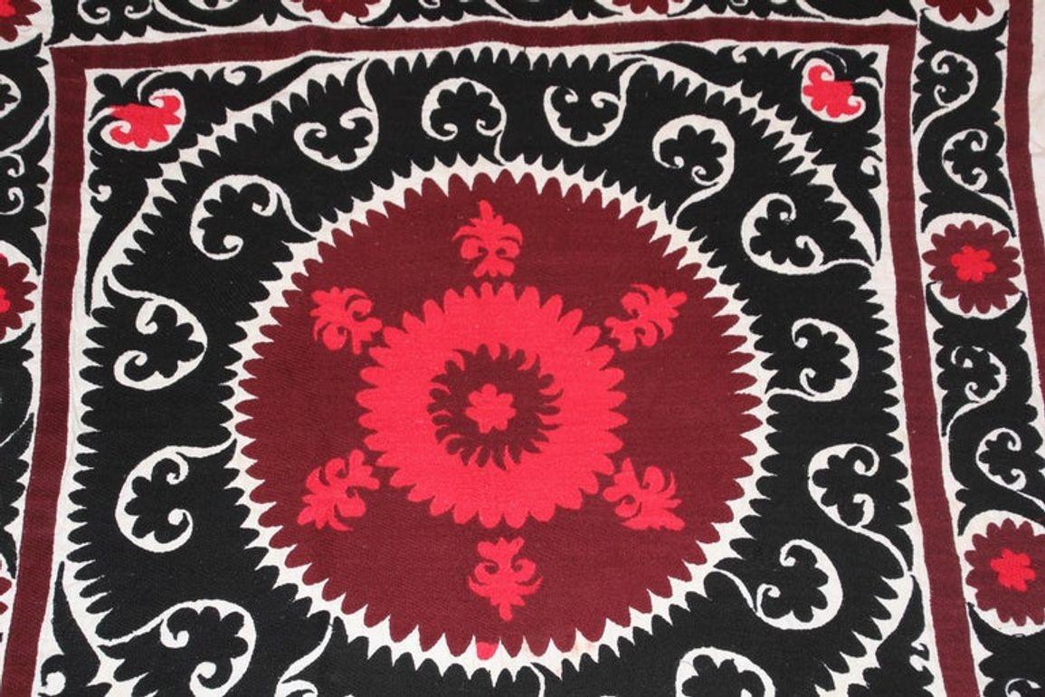 Embroidered Vintage Samarkand Suzani, Uzbekistan For Sale