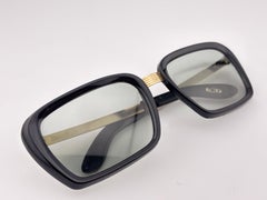 Vintage Samco Gold & Black Frame 1960's Midcentury Sunglasses Made In Italy