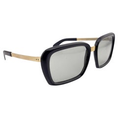 Vintage Samco Gold & Black Frame 1960's Midcentury Sunglasses Made In Italy