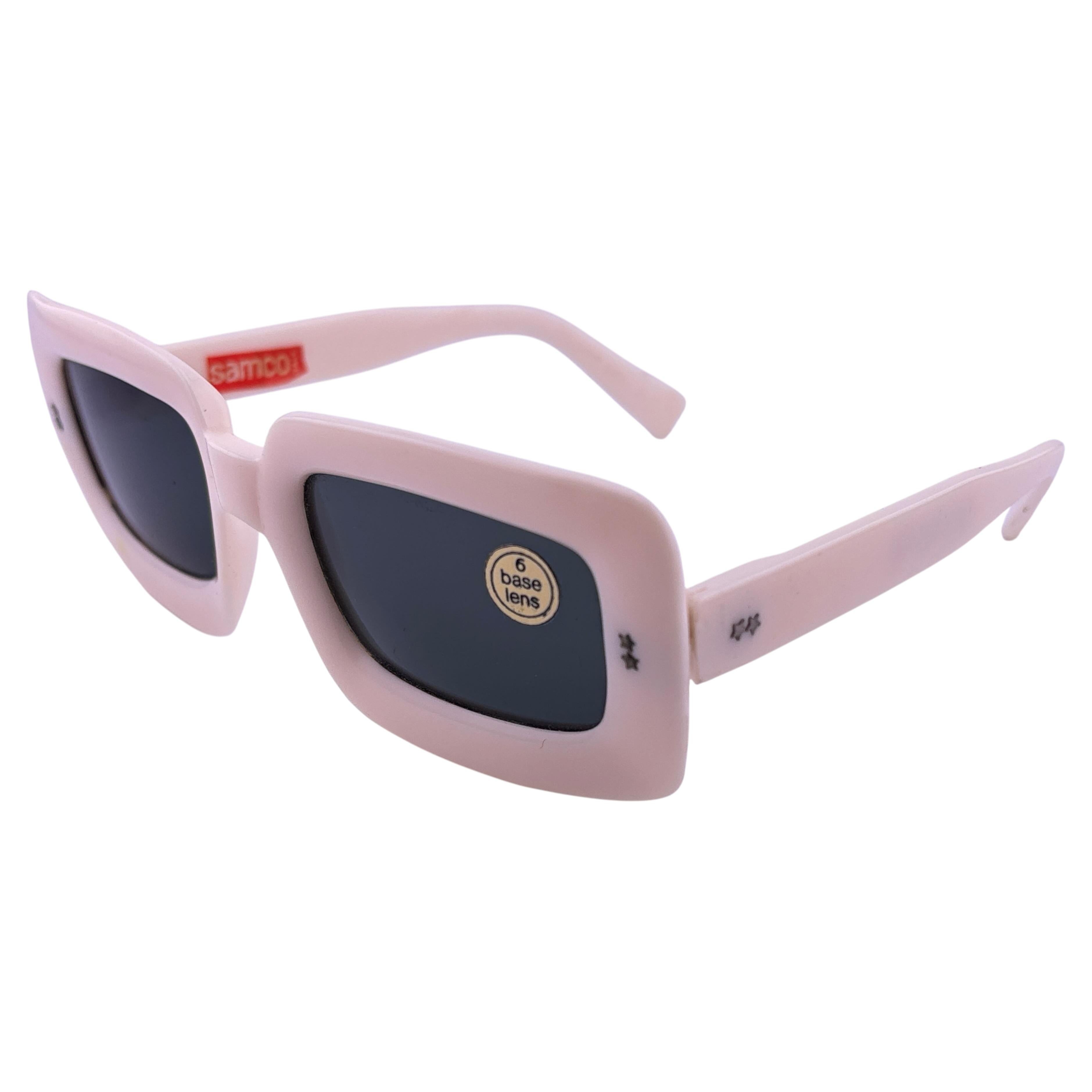 Gafas de sol vintage Samco con montura de marfil de mediados de los 60 Fabricadas en Italia