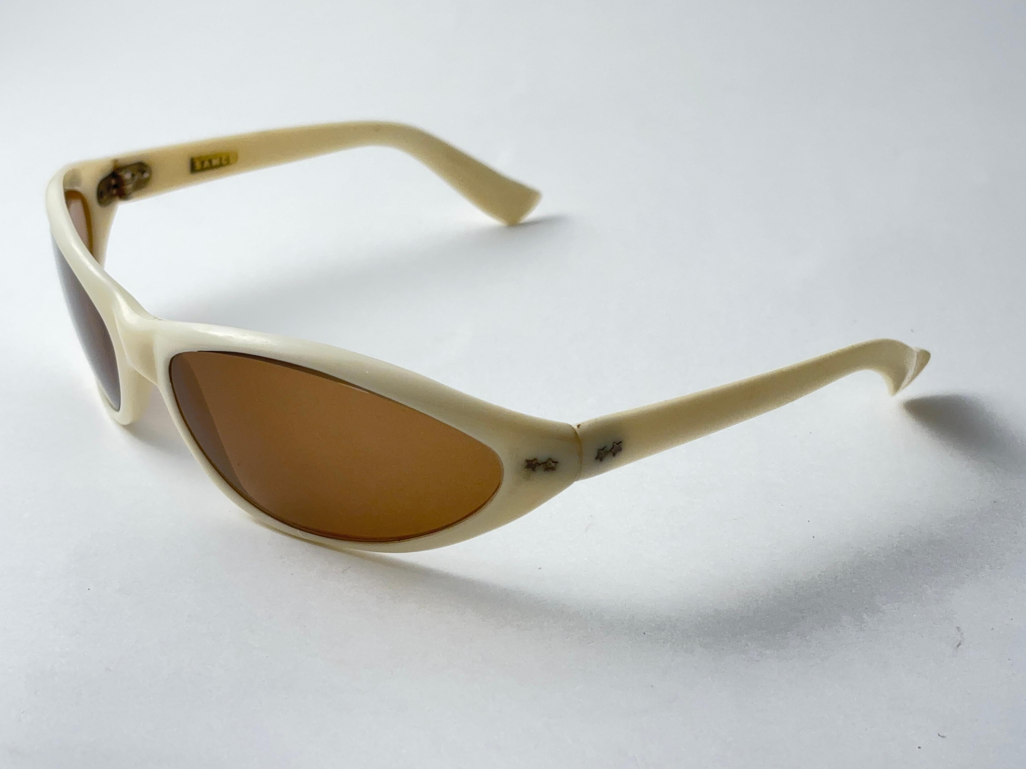 Vintage Samco Wrap Around Frame 1960's Midcentury Sunglasses Made In Italy For Sale 3