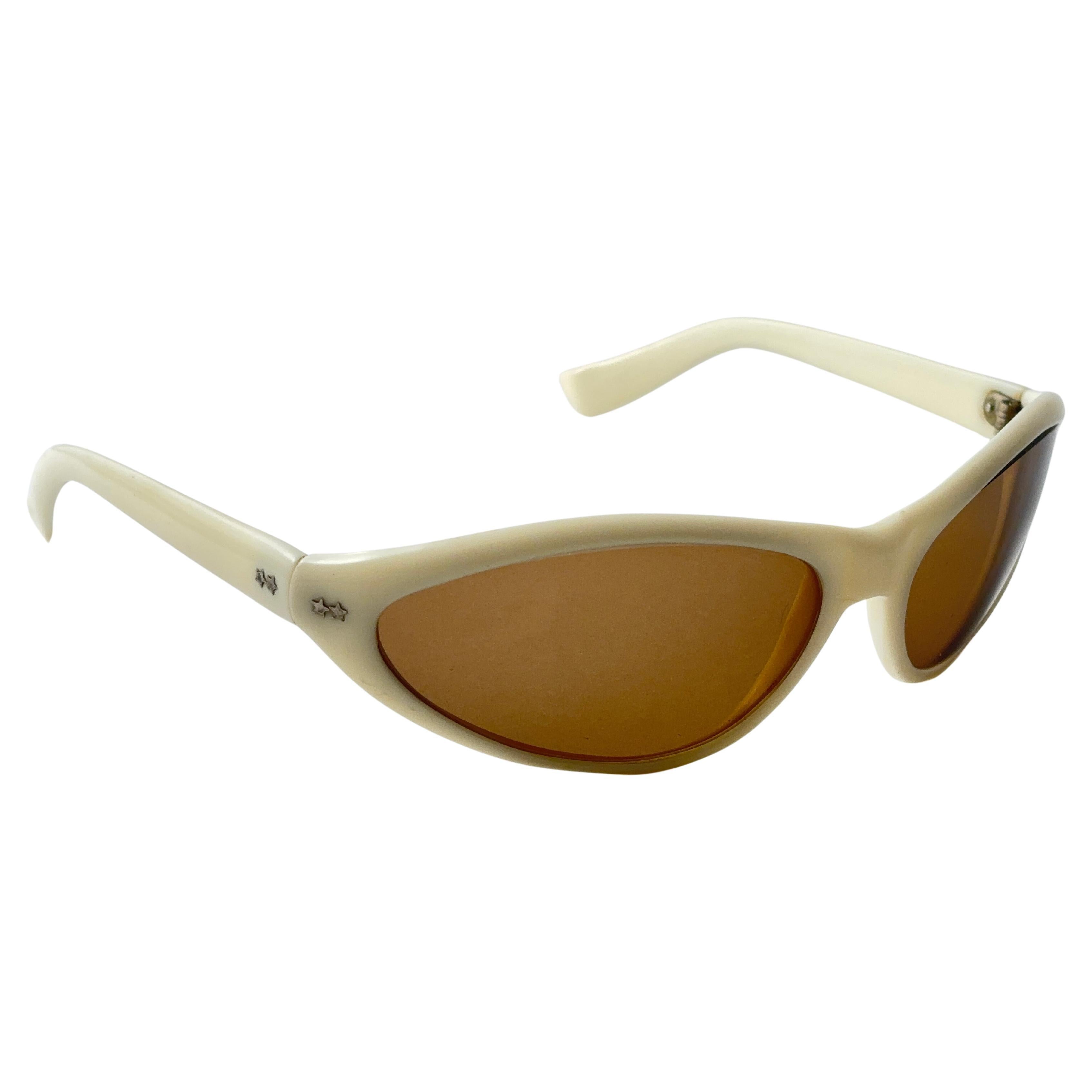 Vintage Samco Wrap Around Frame 1960's Midcentury Sunglasses Made In Italy