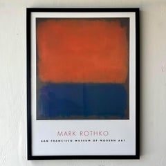 Vintage San Francisco Museum of Modern Art Mark Rothko Color Study Show Poster