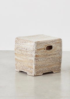 Vintage Sandstone Garden Stool or Table, France, Late 20th Century