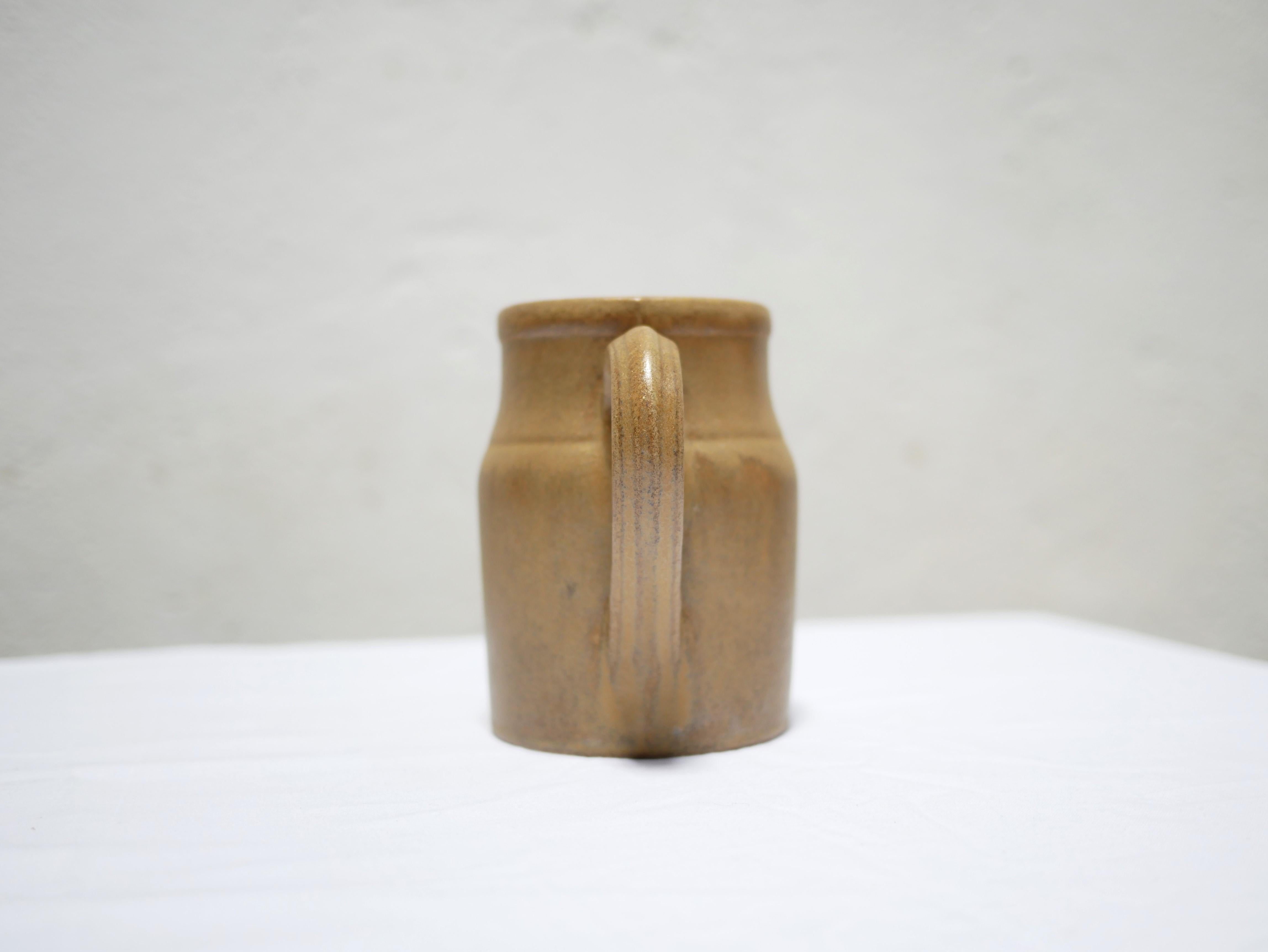 20th Century Vintage Sandstone Pitcher by the Digoin Factory, France For Sale