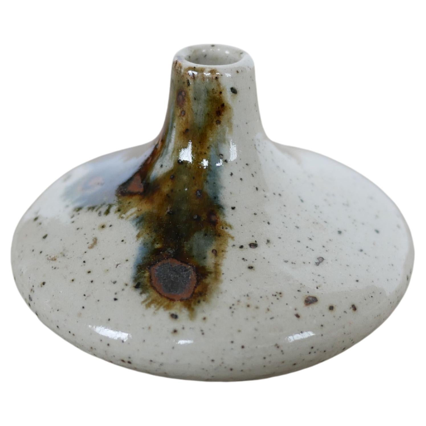 Vase soliflore vintage signé Cazes en vente