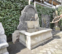 Vintage Sandstone Wall Fountain