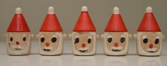 Vintage Santa Candle Holders