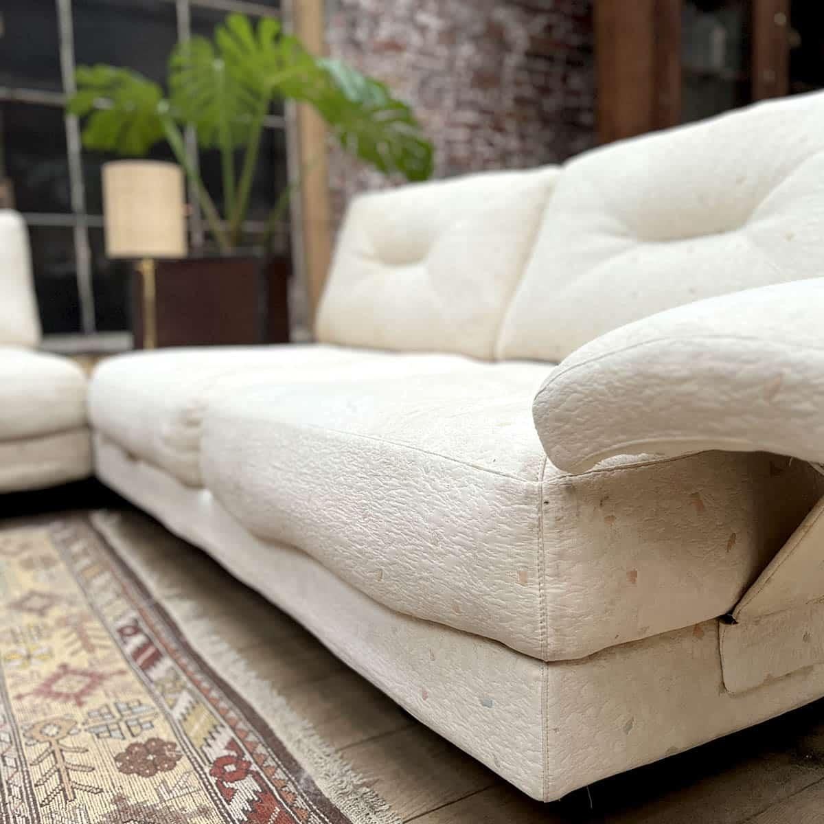 Late 20th Century Vintage Saporiti Modular Sofa, Italy, 1980s For Sale