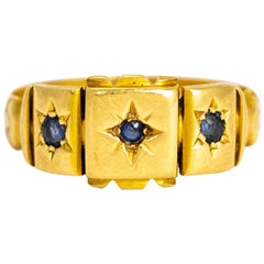 Vintage Sapphire and 18 Carat Gold Ring