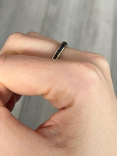 Vintage Sapphire and 9 Carat Gold Full Eternity Band