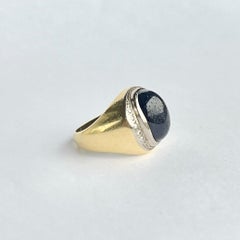 Vintage Sapphire and Diamond 18 Carat Cocktail Ring