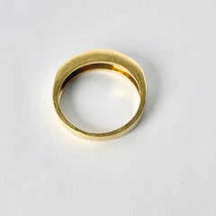 Vintage Sapphire and Diamond 18 Carat Gold Half Eternity Band
