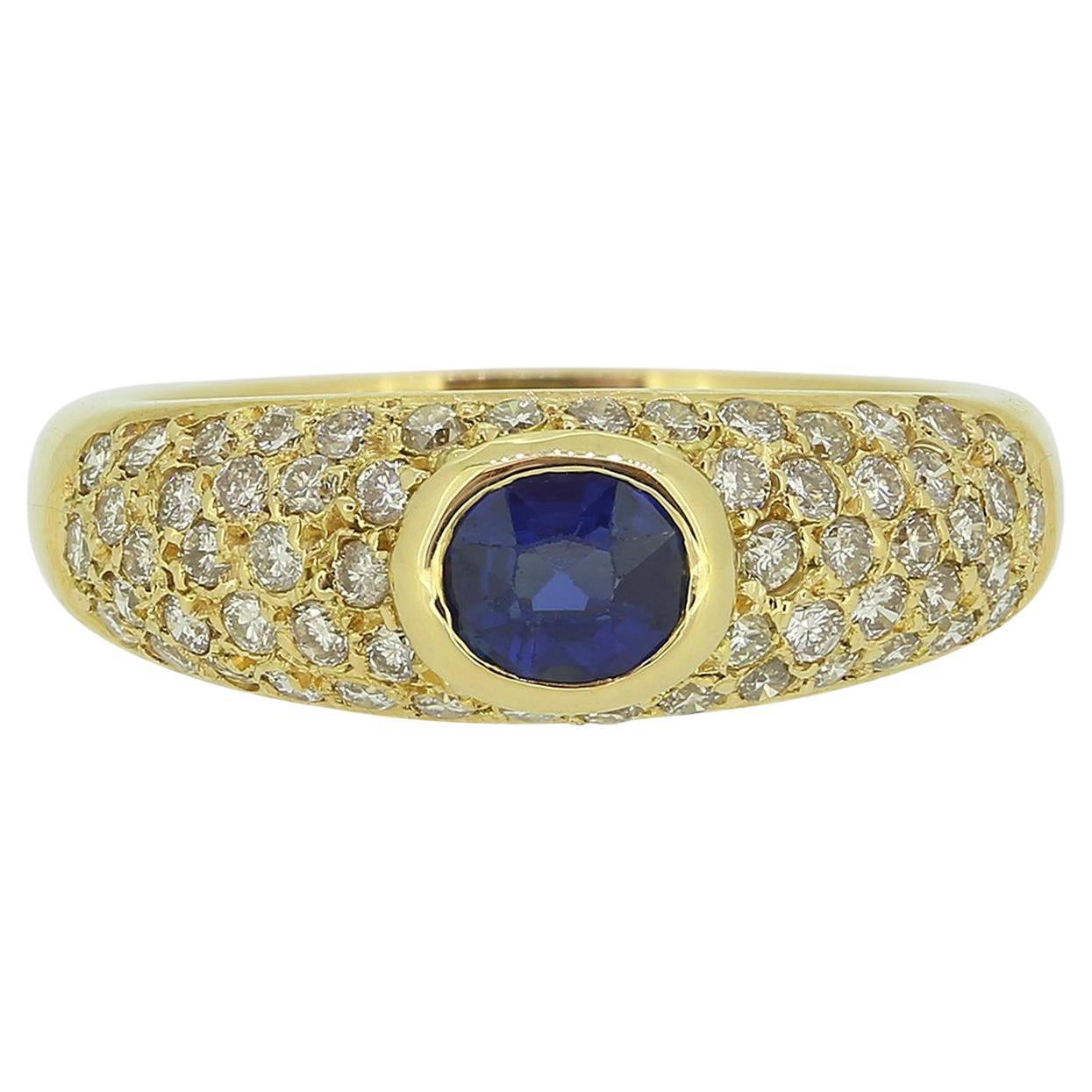 Vintage Sapphire and Diamond Ring