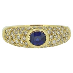 Vintage Sapphire and Diamond Ring