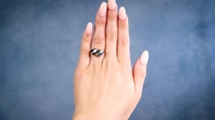Vintage Sapphire Diamond 18k Gold Ring