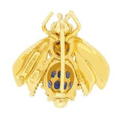 Vintage Sapphire, Diamond and Ruby Tiffany & Co. Bee Brooch, c.1970s