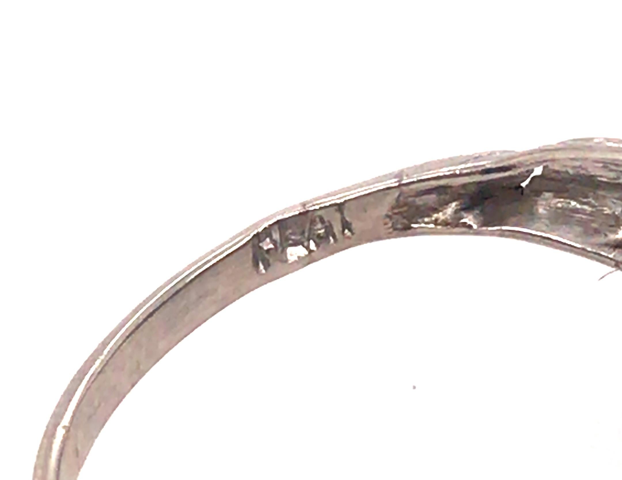 Women's Art Deco Sapphire Diamond Ring 1.14ct Old Mine Original 1930's Antique Platinum For Sale