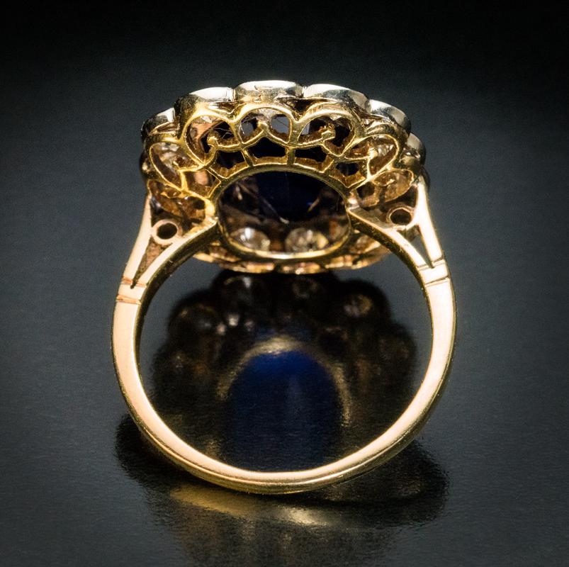 vintage sapphire diamond ring
