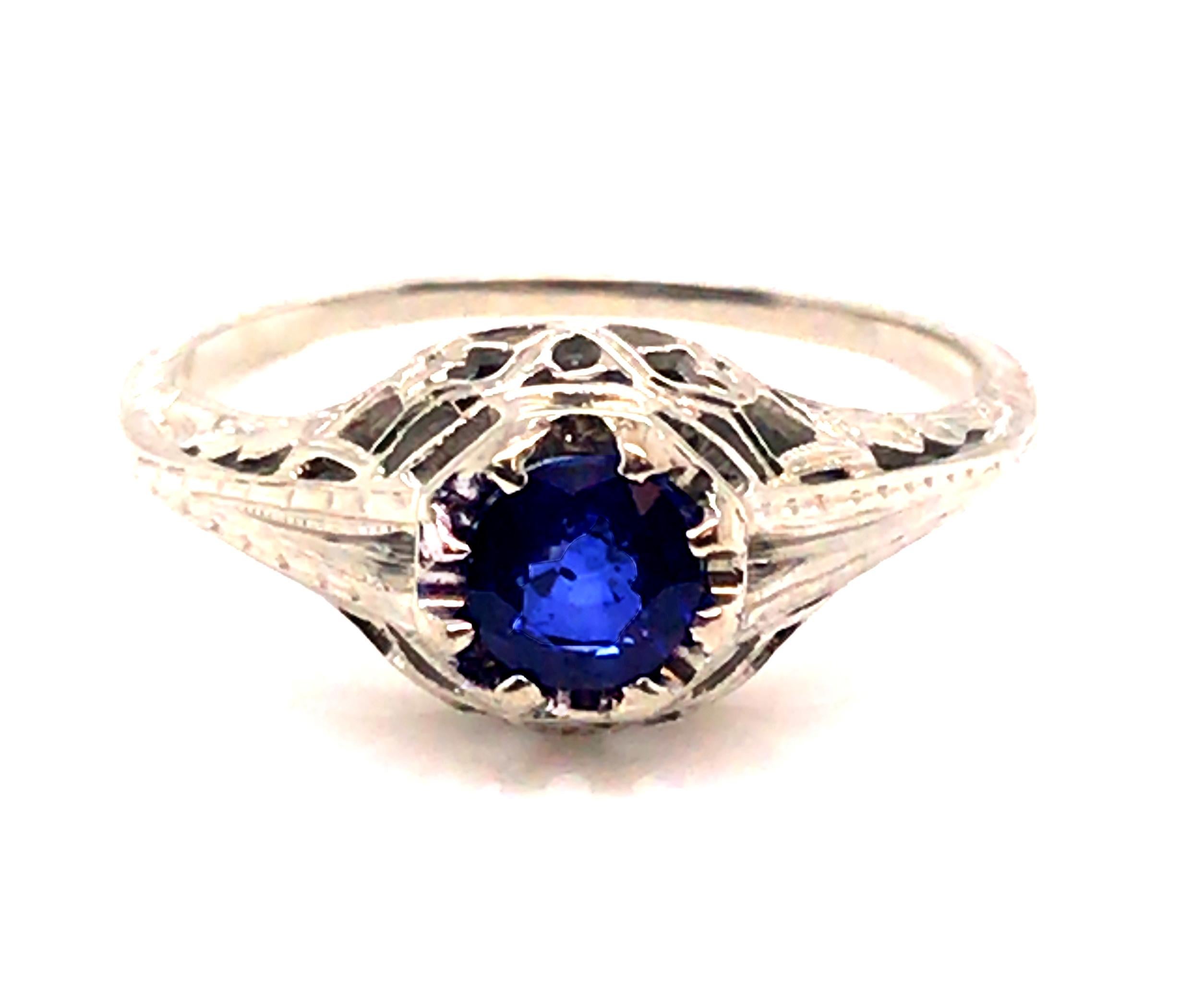Genuine Original Antique Art Deco from the 1920's Vintage Sapphire Engagement Ring .60ct 18K Gold



Featuring a Lavish .60ct Sapphire Center

Sensational Radiance 

Exquisite Hand Carved Filigree 

Four Beautifully Hand Engraved Flowers

Hand
