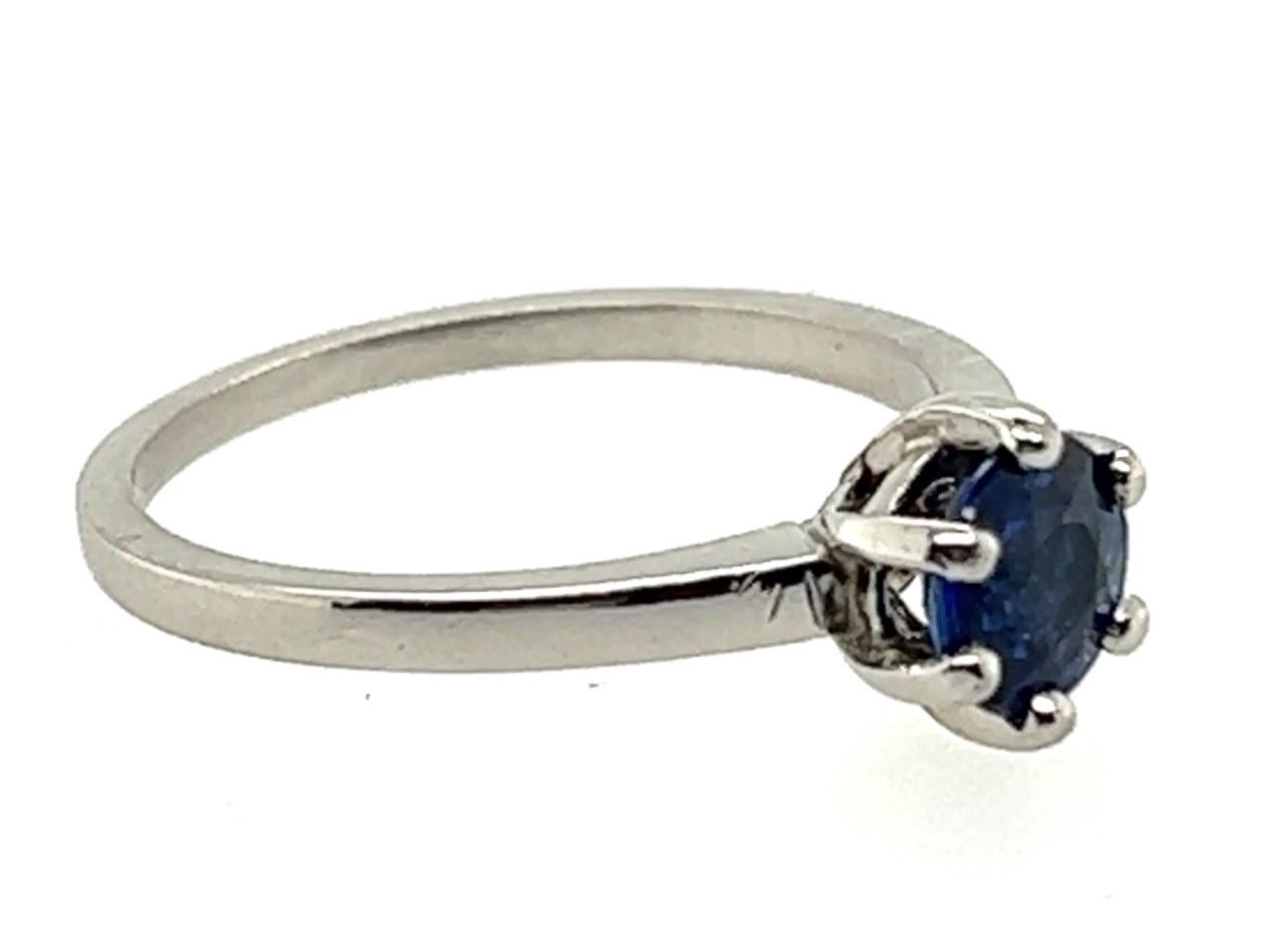 Taille ronde Bague de fiançailles Art déco solitaire en platine 1 carat d'origine 1920 en vente