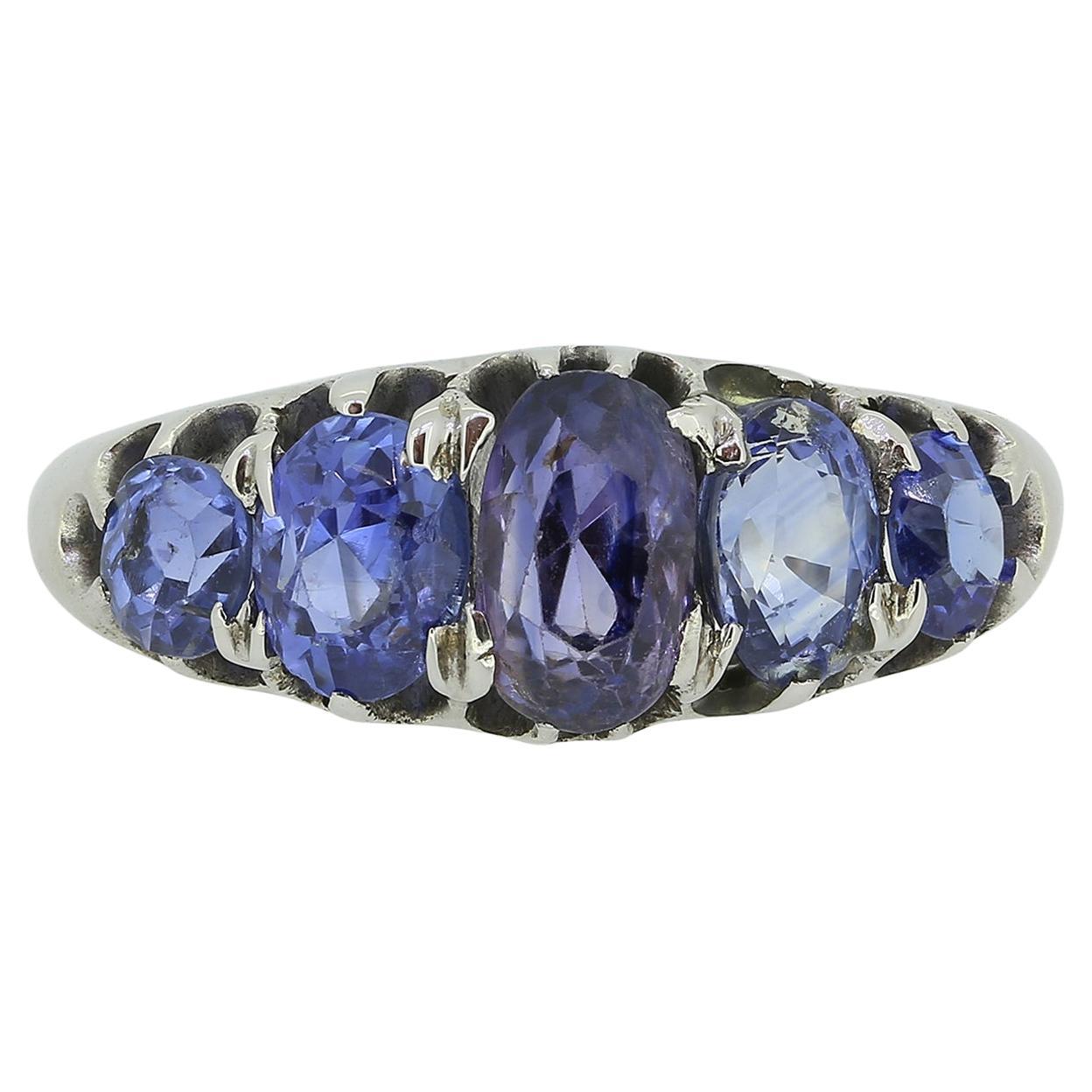 Vintage Sapphire Five-Stone Ring
