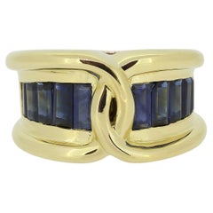 Vintage Sapphire Knot Ring