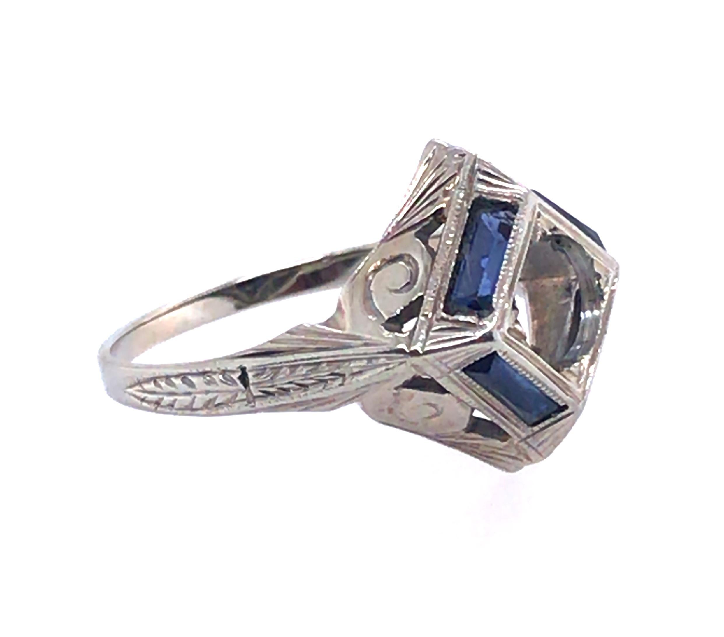 Diamond Engagement Ring Belais Bros. Antique Art Deco 1.40ct Original 1920s In Good Condition In Dearborn, MI