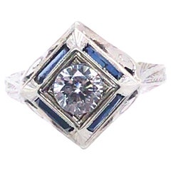 Diamond Engagement Ring Belais Bros. Antique Art Deco 1.40ct Original 1920s