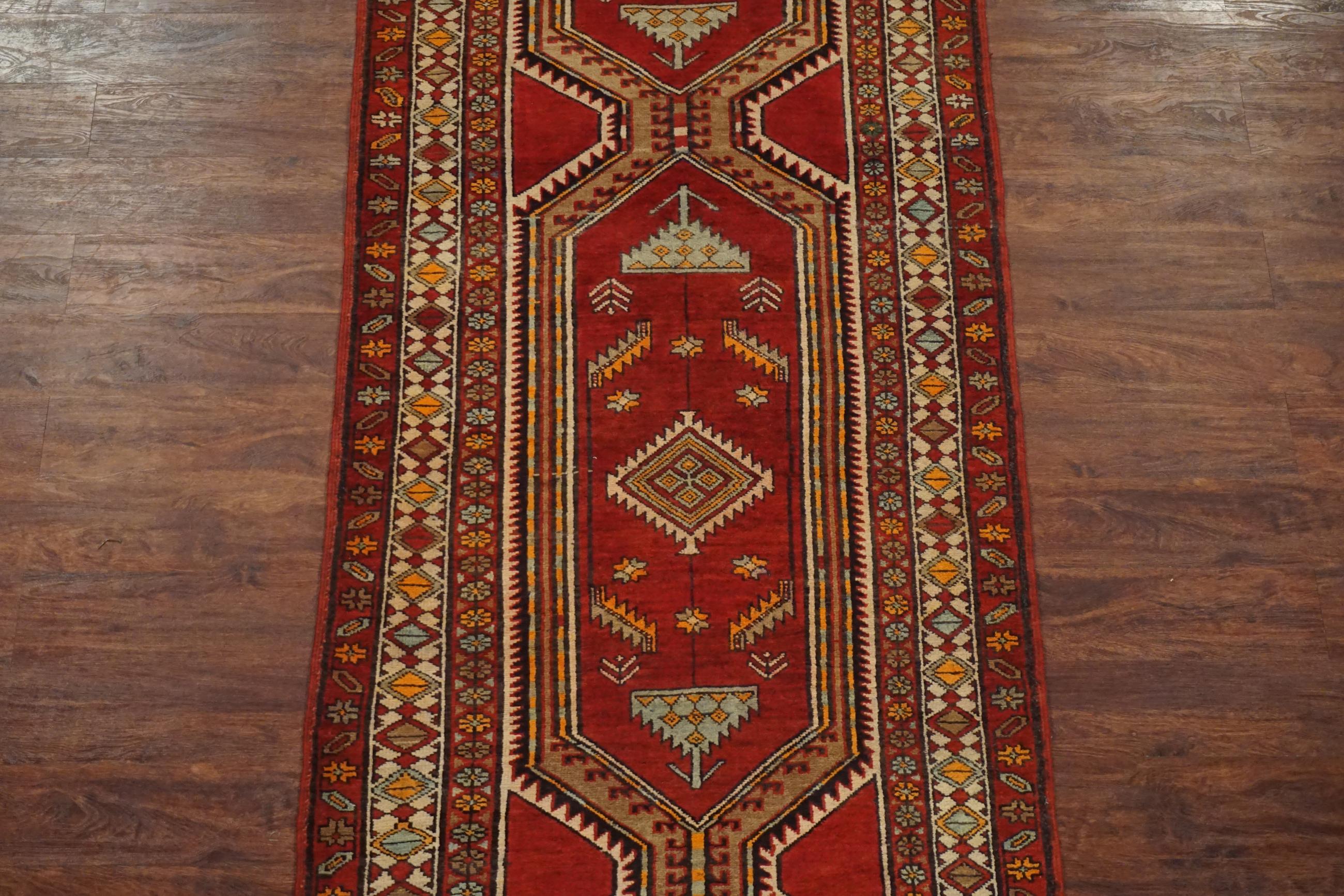 Persian Vintage Sarab Heriz with Bird Motif For Sale