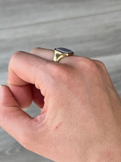 Vintage Sardonyx and 9 Carat Gold Ring