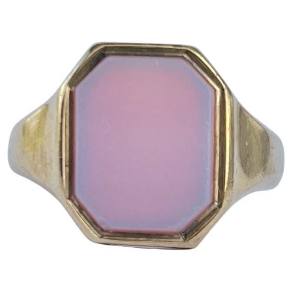 Sardonyx-Ring aus 9 Karat Gold