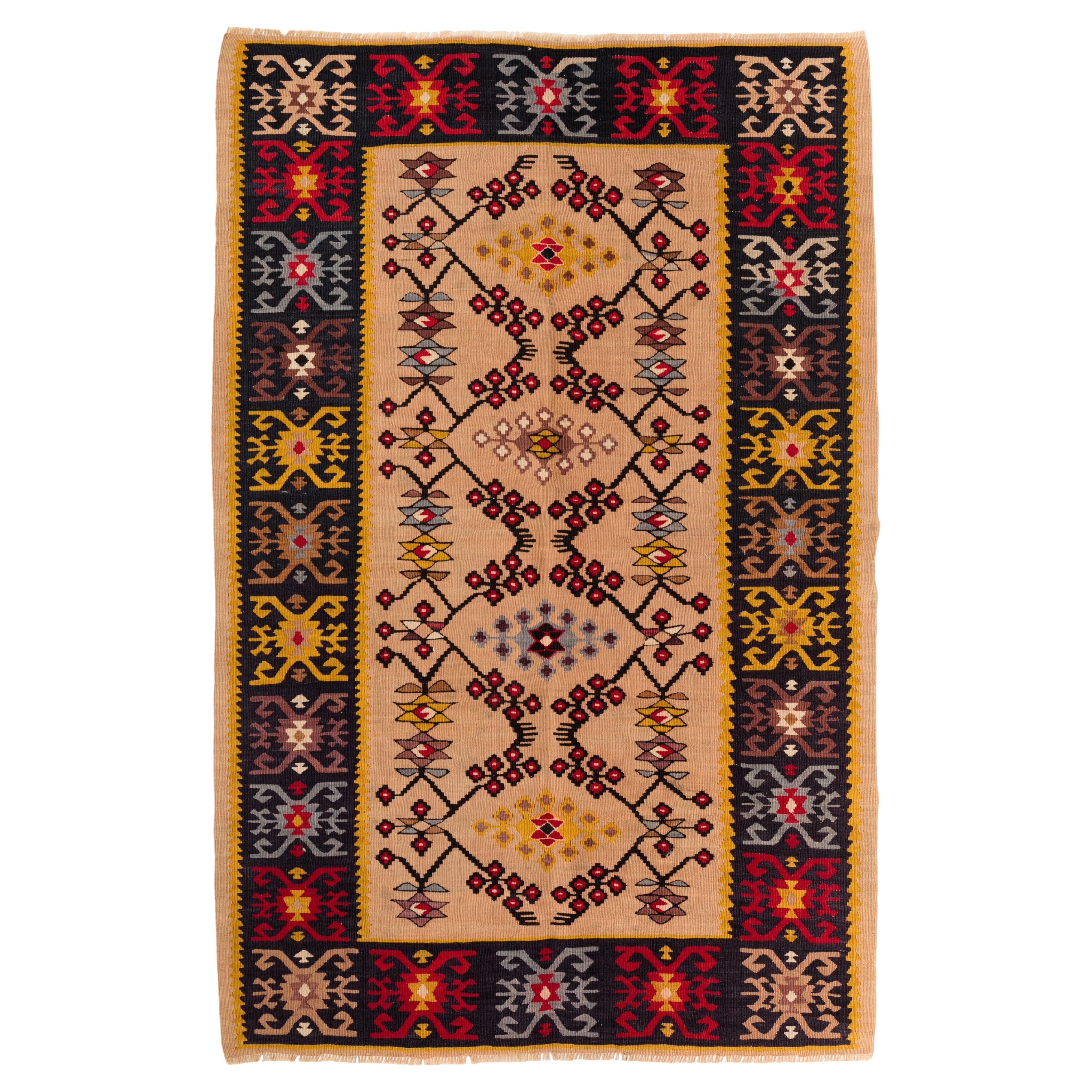 Tapis Kilim Sarkoy, Tapis turc d'Anatolie occidentale, Style Balkan Unique