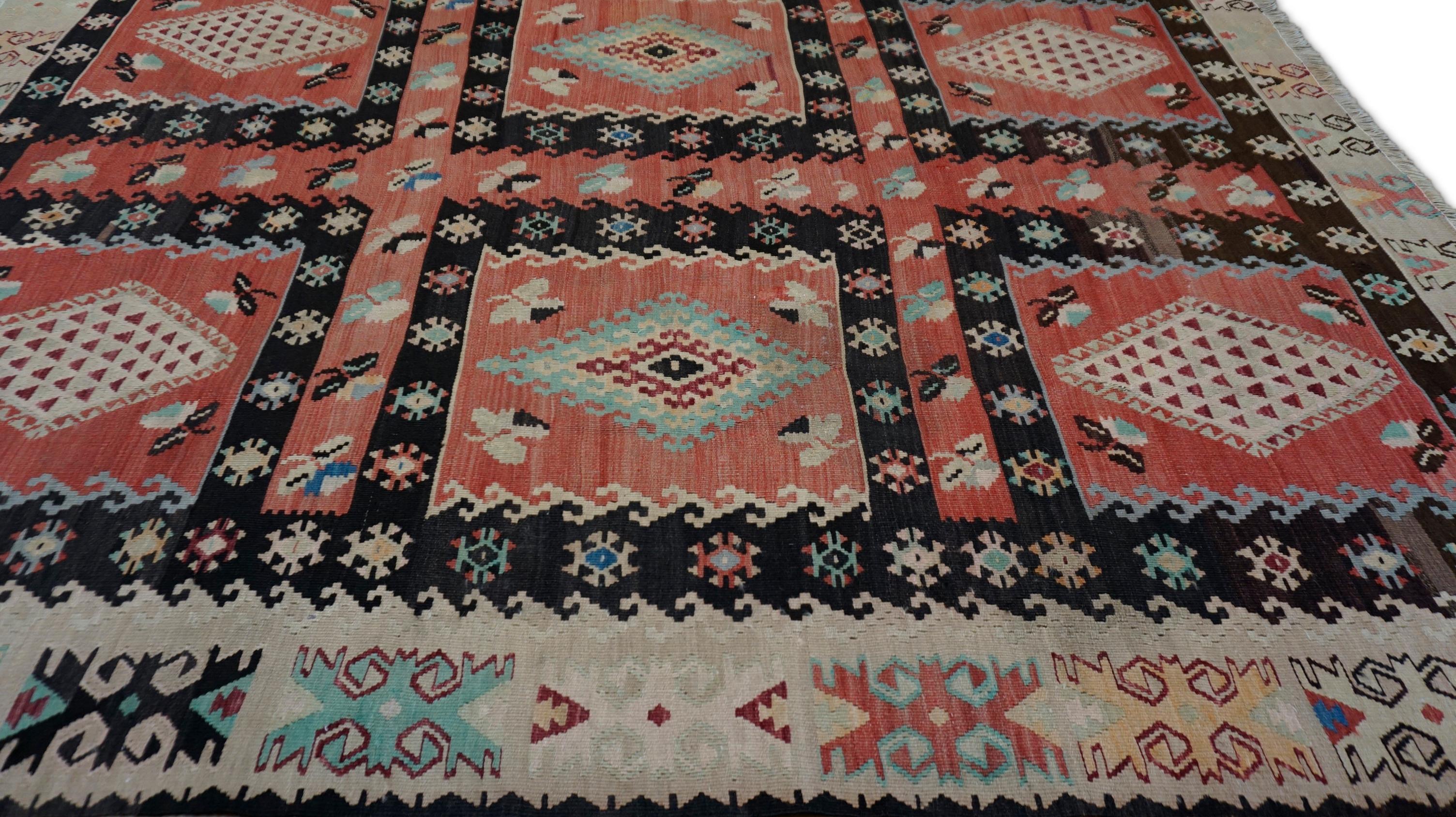 Kilim vintage de lana Şarkışla 7'2''x9' en venta 1