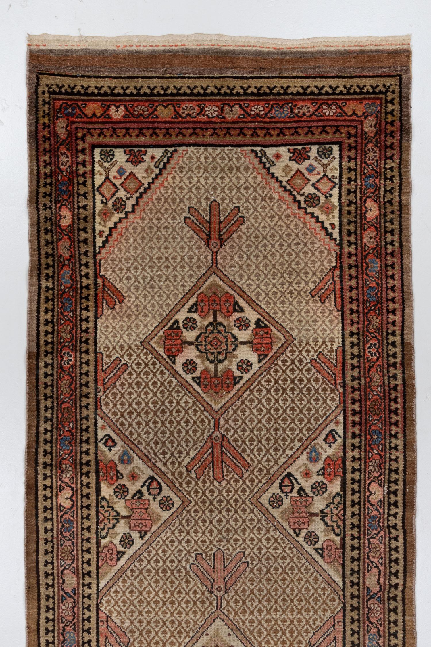 Hand-Knotted Vintage Sarob Runner rug For Sale