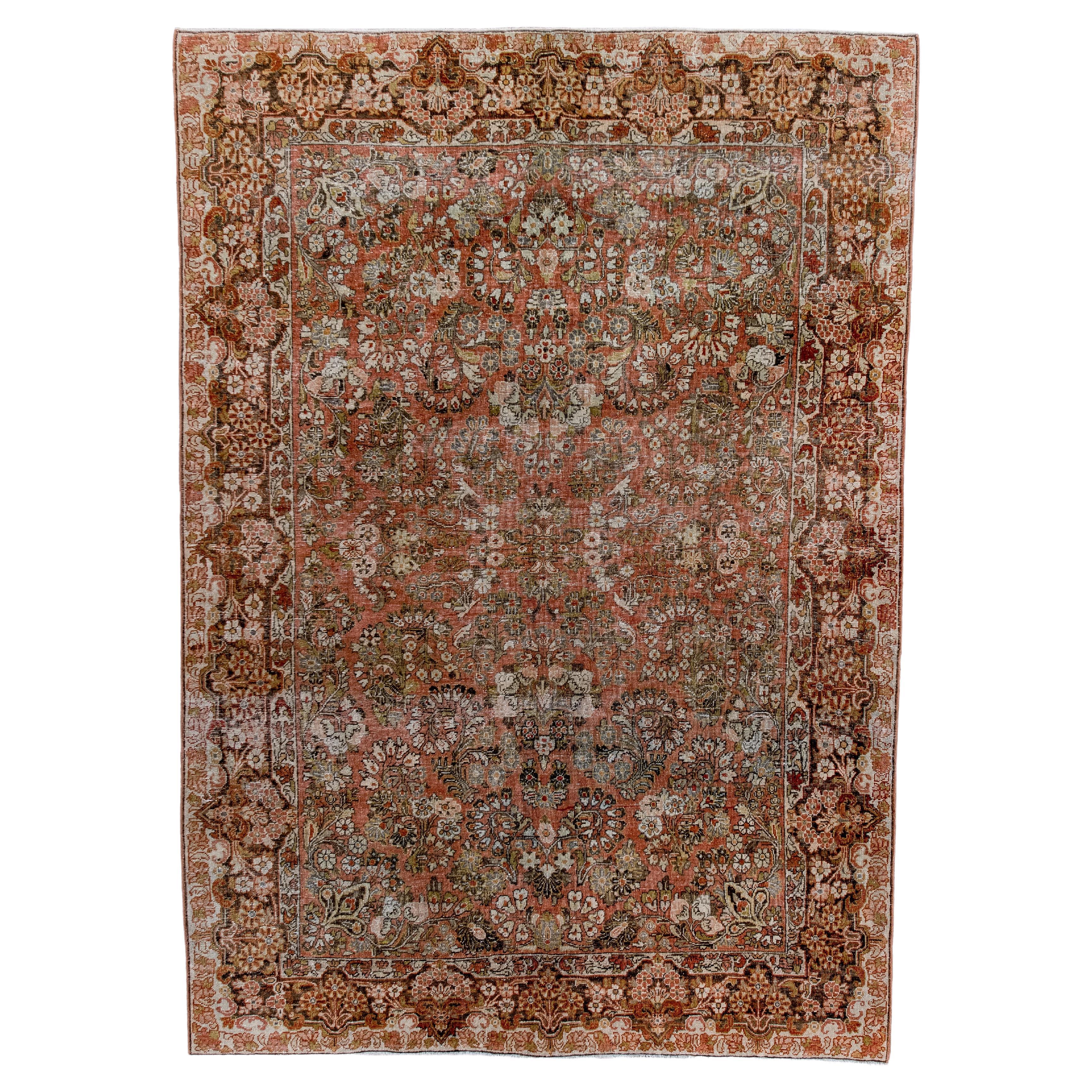 Palmette Vintage Sarouk Floral Vine