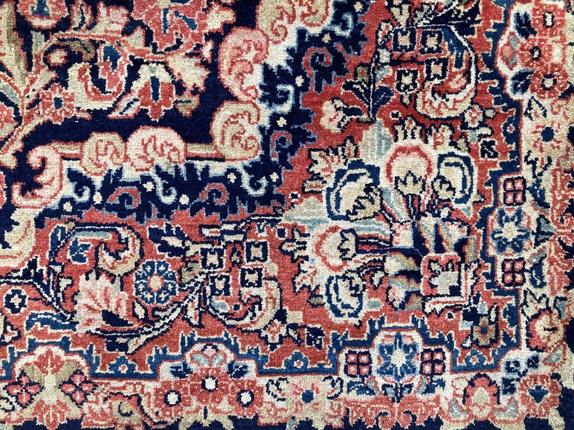 Sarouk-Teppich im Vintage-Stil, 2,06 m x 1,35 m im Angebot 1