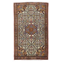 Sarouk-Teppich 2'7'' x 4'5'' im Vintage-Stil