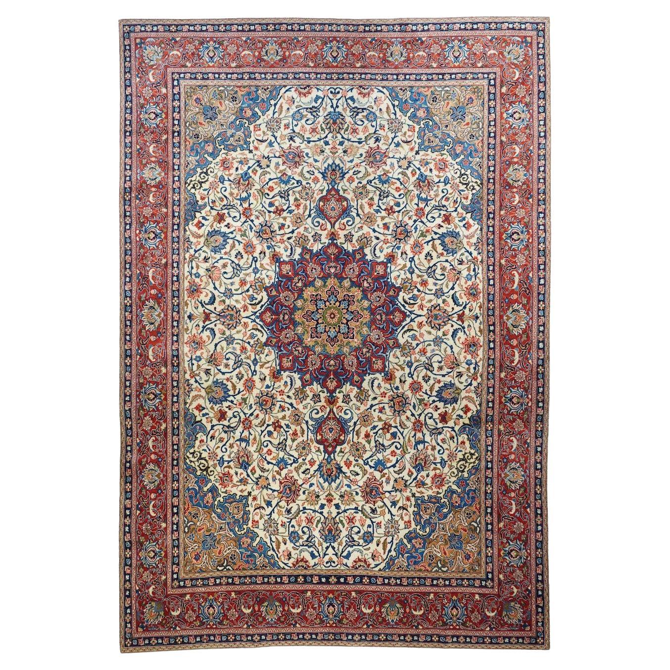 Vintage Sarouk Rug 8'2'' x 12'5''