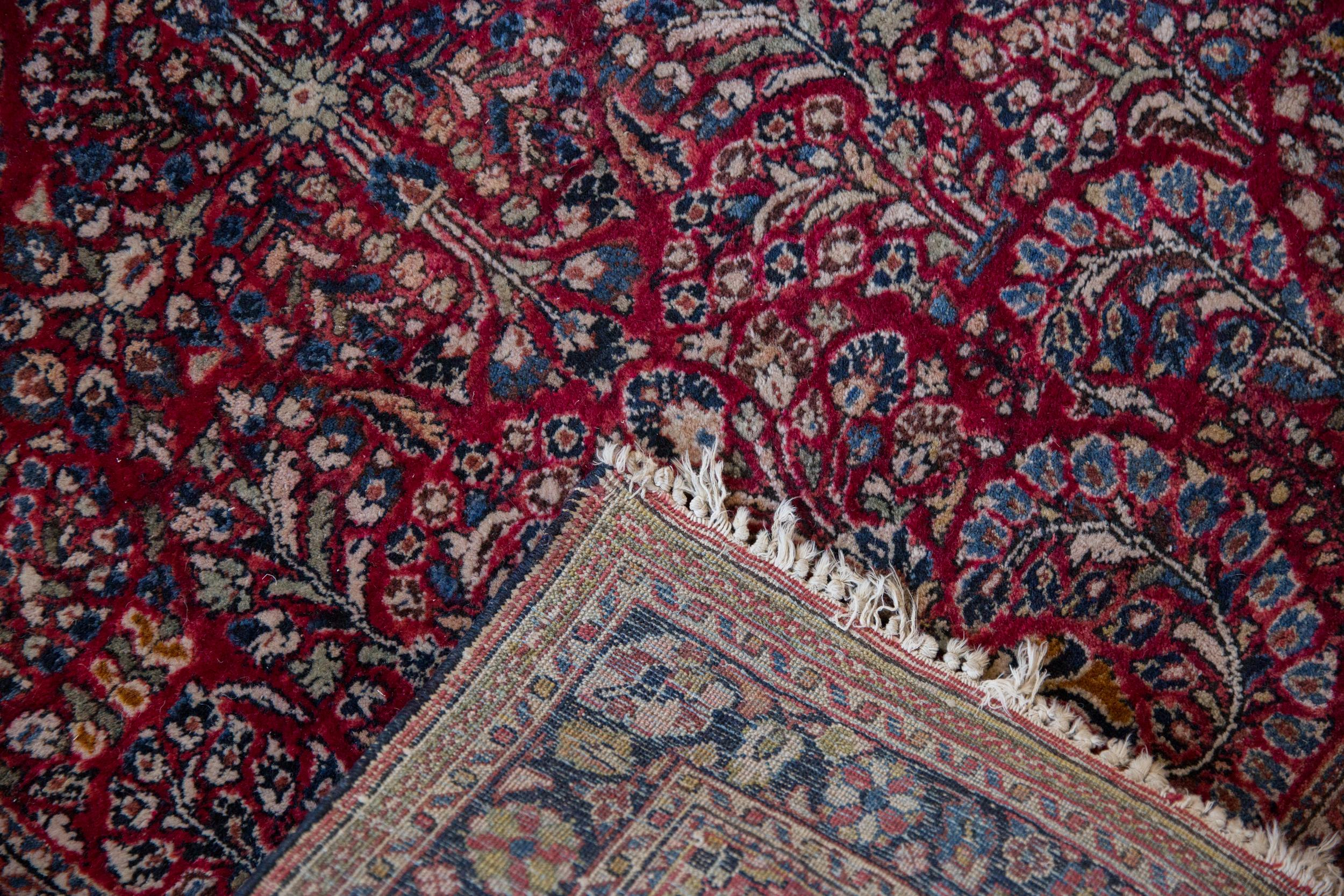 Mid-20th Century Vintage Sarouk Rug For Sale