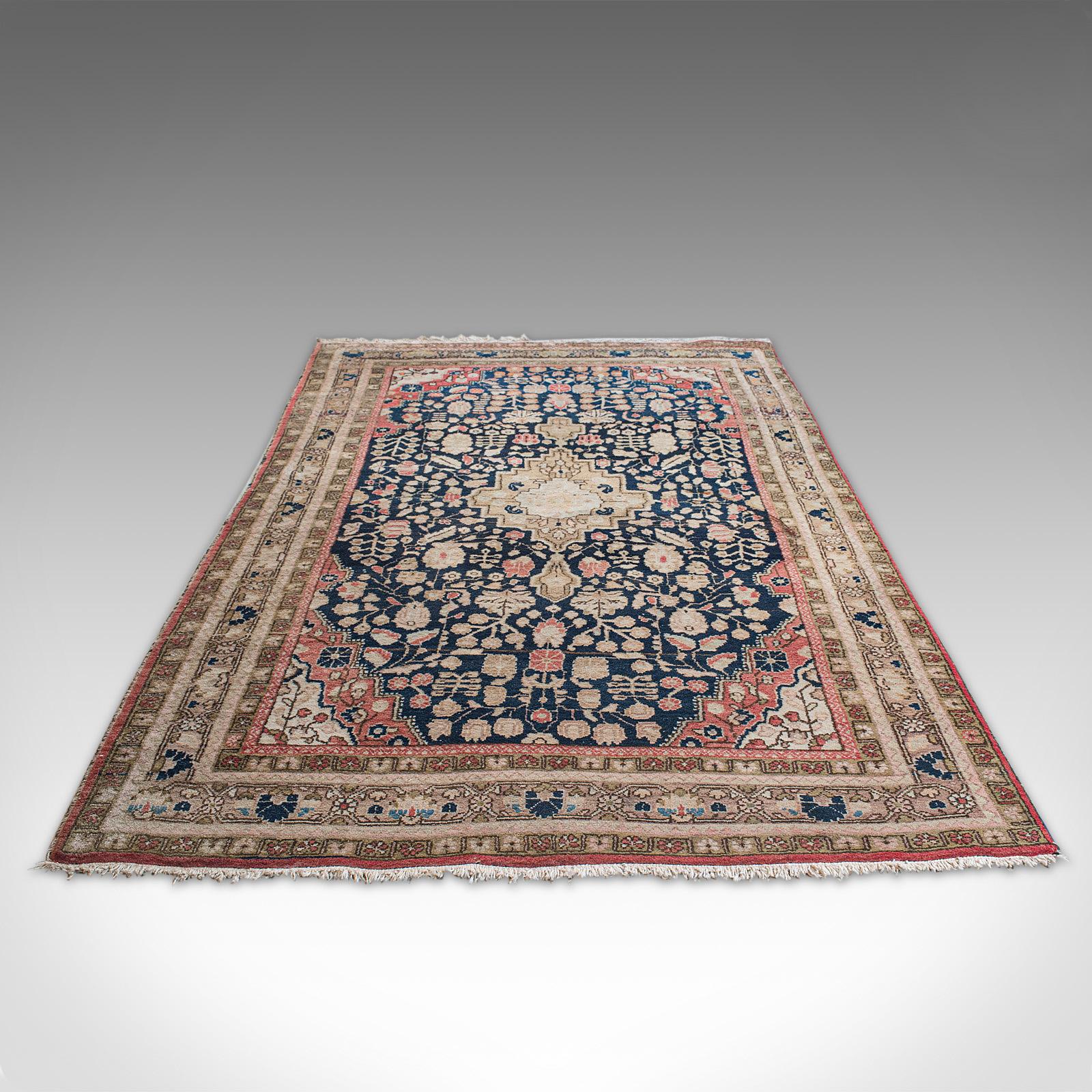 Laine Tapis Sarouk vintage, persan, laine, dozar, hall, salon, tapis, vers 1930 en vente