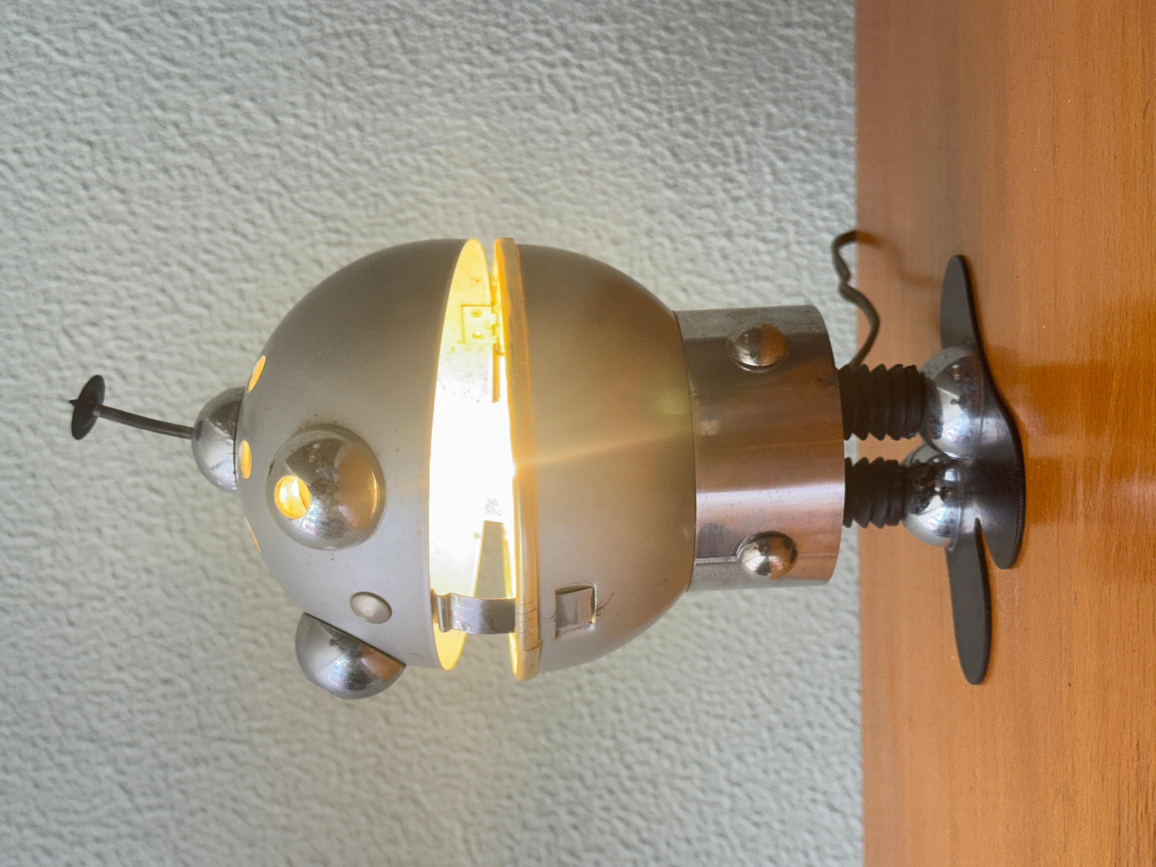 Italian Vintage Satco Robot Lamp - Atomic Space Age Toy Design, 1950's For Sale