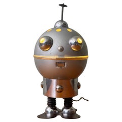 Vintage Satco Robot Lamp - Atomic Space Age Toy Design, 1950's