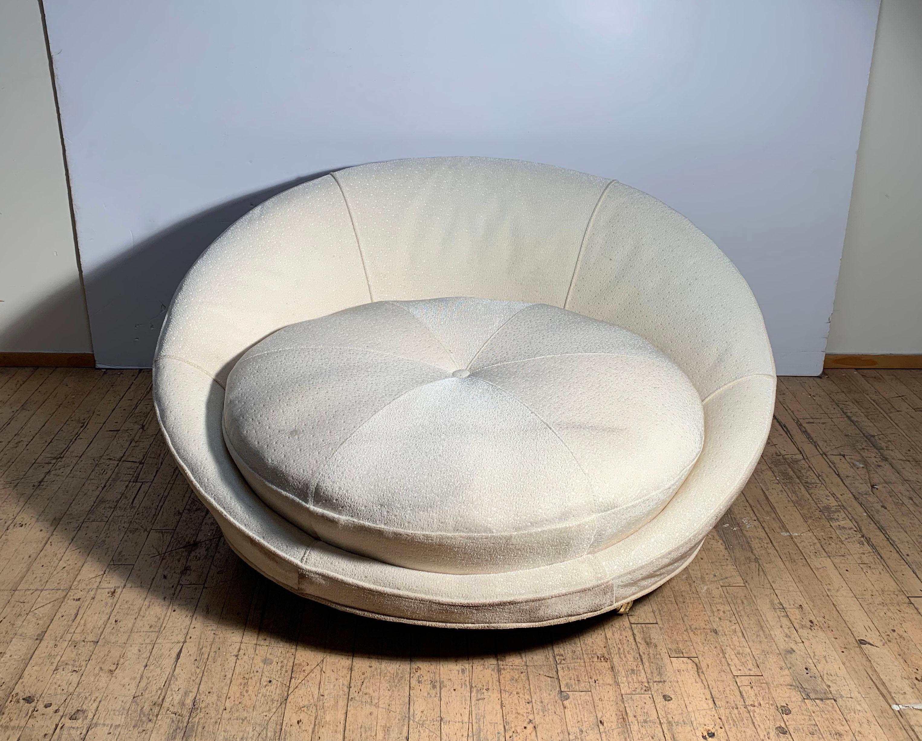 Mid-Century Modern Vintage Milo Baughman Satellite Sofa Lounge Chaise Lounge Chair