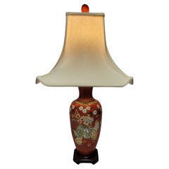 Vintage Satsuma Samurai Lamp