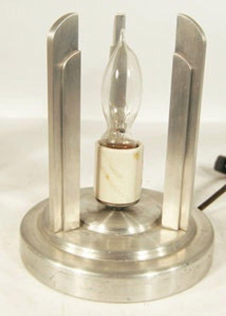 Late 20th Century Vintage Saturn Lighting Art Deco Table Lamp by Karmine Ambiente