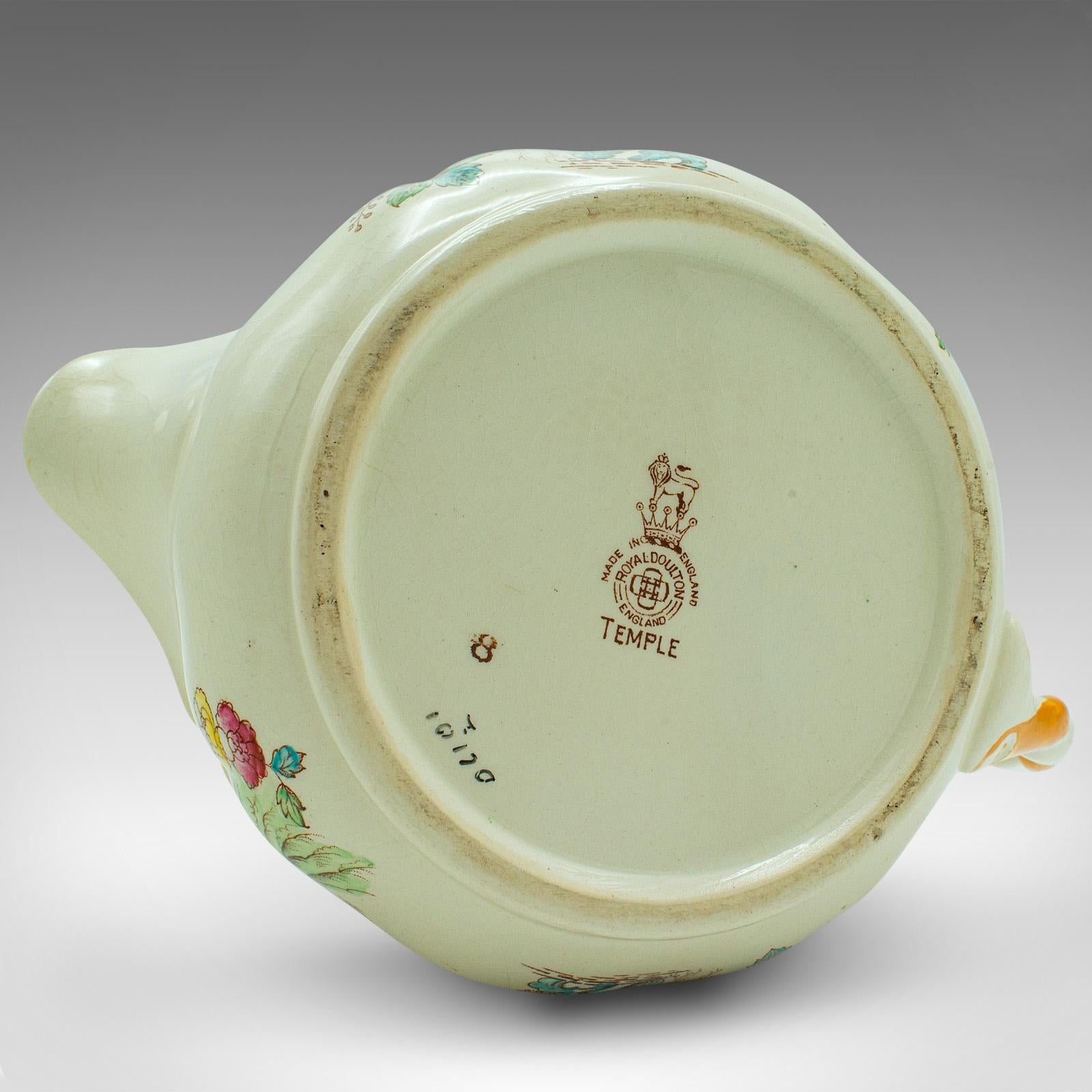 Vintage Saucing Jug, English, Ceramic, Decorative, Condiment Pot, Mid Century For Sale 4