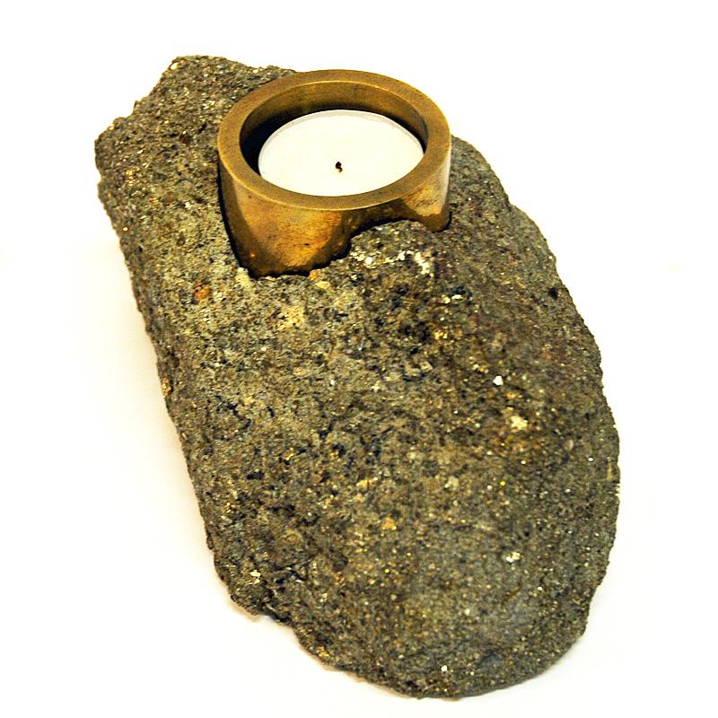 Vintage Saulo Candleholder Stone by Sulitjelma 1970s, Norway at 1stDibs